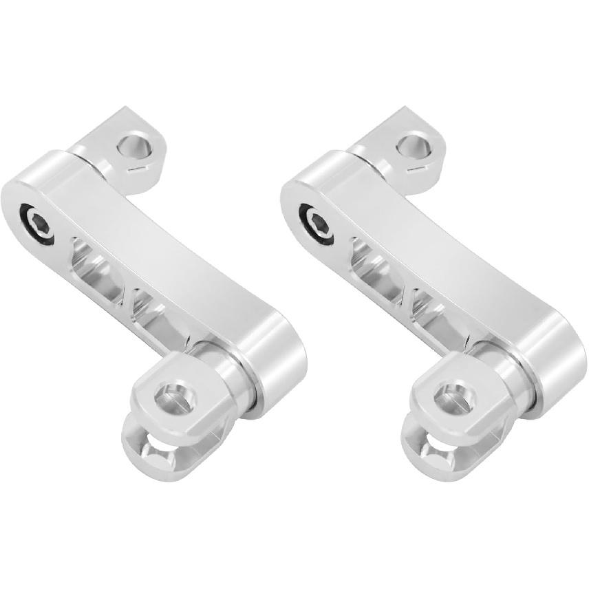 HDBUBALUS Passenger Footpegs Mount Kit Adjustable Highway Pegs Extension Brackets Male Mount Footpegs Clamp fit For Harley Sportster Dyna Softail