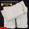 Double-Layer Thickened Canvas Work Gloves - Wear-Resistant Welding Protection, 24-Thread Full Lining.