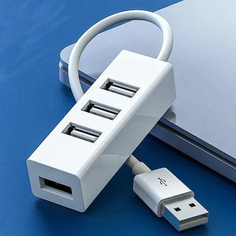 

Концентратор USB Multi 2.0 Концентратор USB-сплиттер Адаптер питания Высокоскоростной 4-портовый «все в одном» для ПК Windows Компьютерные аксессуары 1 PCS белый
