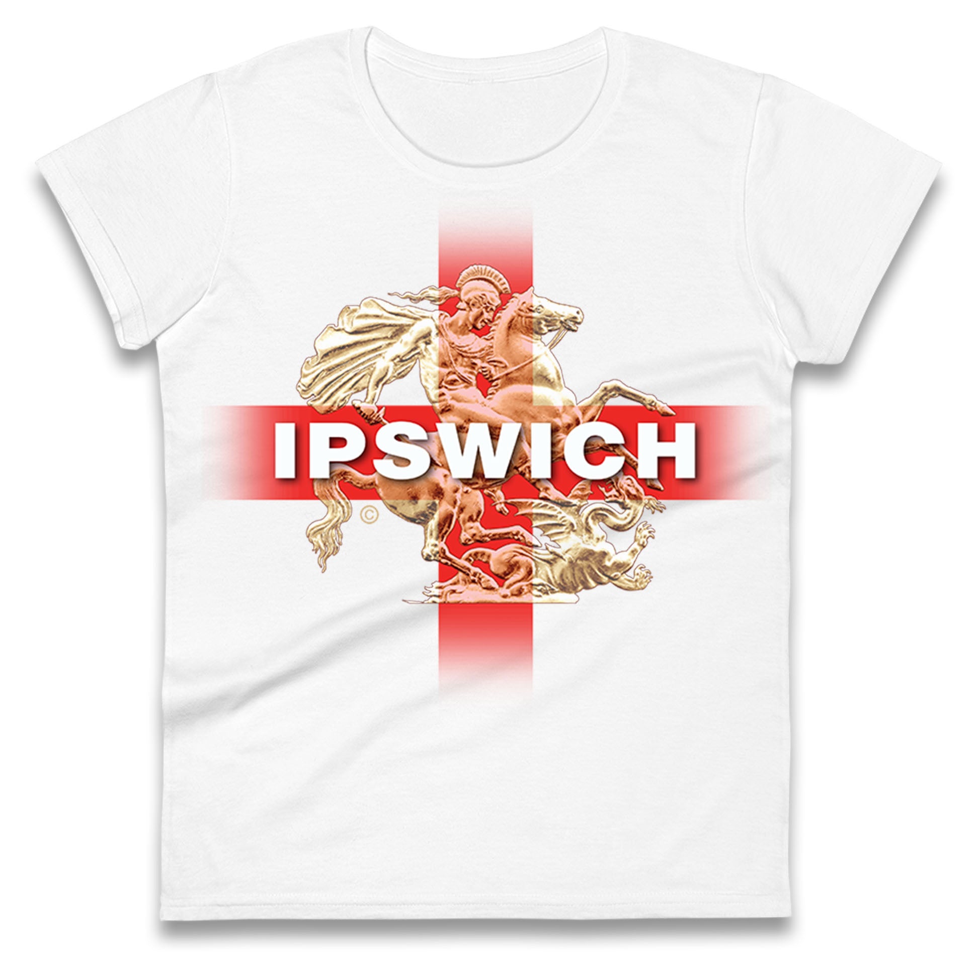 

Ipswich St George & The Dragon Womens Tee T Shirt Mens Tops Unisex Top 4XL
