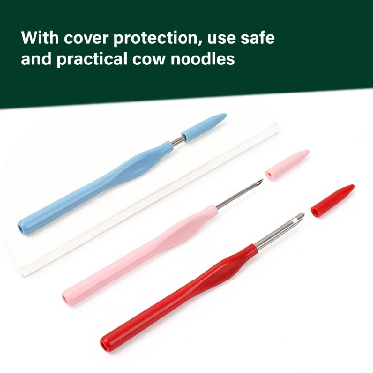 Pack Of 4 Punching Needle Embroidery Pen 2.5/3/3.5/5.0mm Needle Head for Beginner Hobbyists Embroidery Stitching Craft
