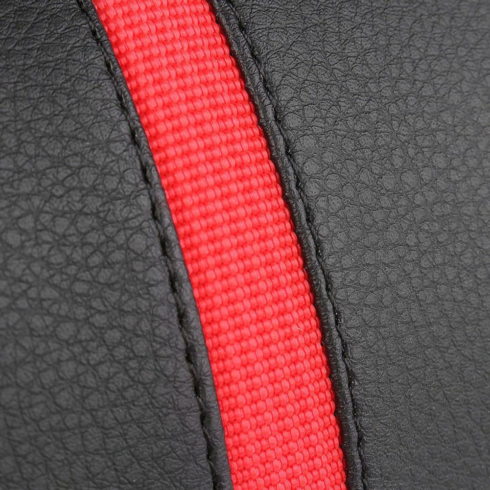 SEAMETAL Car Neck Pillow Memory Foam Pillow 1PC PU Leather Car Auto Seat Neck Rest