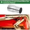 Motoforti 2.25" OD to 2.75" OD Mandrel Exhaust Pipe Adapter Concentric Reducer Car Exhaust Pipe Tubing Piping Adapter 5inch/127mm Length T304