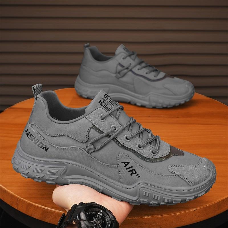 

Дышащая мужская повседневная обувь Легкая мужская вулканизированная обувь Уличные мужские мокасины на платформе Мягкие сетчатые балетки Нескользящие кроссовки 39 серый