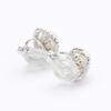 New Fashion Natural Freshwater Pearl Geometric Earrings Stone Inlaid Exquisite Temperament Silver Ear Piercing Ear Clip Ear Ornament for Women