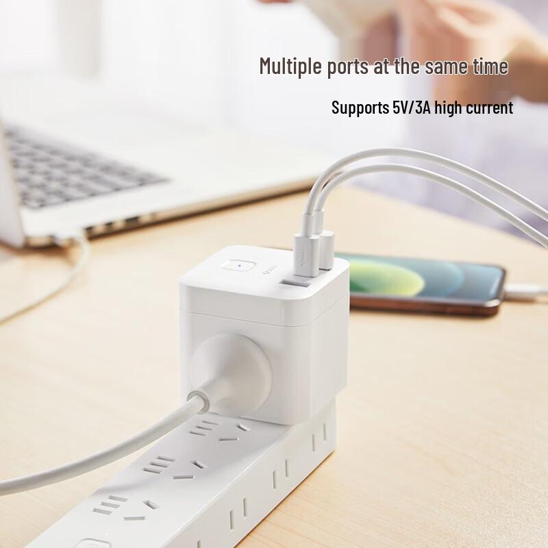 Gongniu Fast Charge Magic Cube Power Strip with USB-C and Wireless Charging