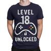 Customisable 18Th Birthday Mens T-Shirt For Teens Level Up Your Age Gamer#TA-195
