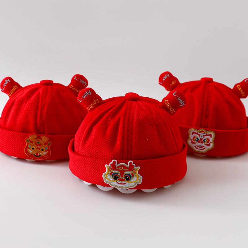 Infant Red Birthday Hat: Festive Spring/Autumn Toddler Cap for Babies