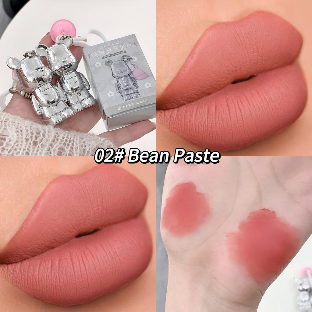 SHAQINUO Bear Mist Lip Mud Lipstick