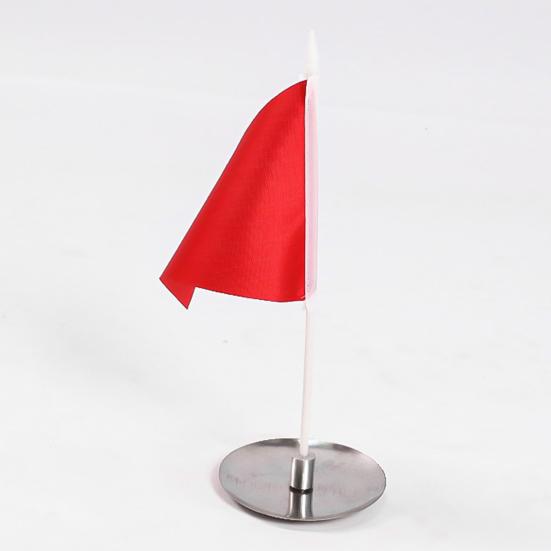 1 Set Golf Hole Cup Flag Precise Detachable Reusable High-impact Easy Installation Backyard