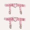 Garter Accessories, Stockings, Shorts, Women's Sexy Thigh Rings, Japanese Girl Socks, V-Buckle Leg Rings, Metal Buckle Sock Clips