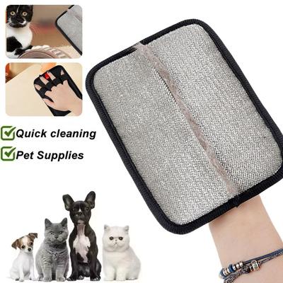Reusable Pet Grooming Gloves Washable Static Dust Brush Deshedding Brush Glove  Fur Hair Cleaning