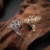 Stainless Steel Witch Knot Adjustable Ring Fashion Jewelry for Women Girls Good Luck Gift Party Casual