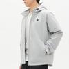 Anta Solid Color Zipper Hooded Running Sports Jacket Men Jackets Cloud-Gray 952411602-2