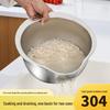 Jie Ri Bang 304 Stainless Steel Multi-functional Rice Washing Basin with Grater