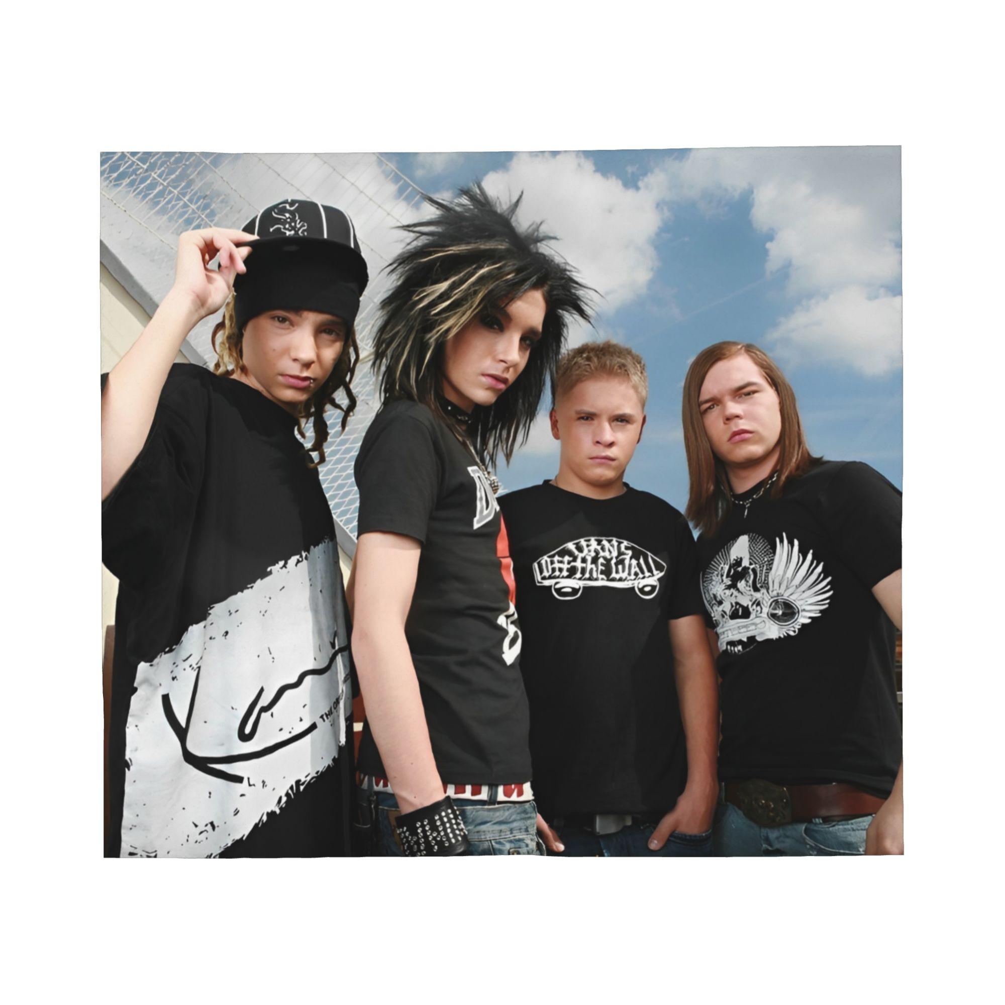 Пледы с изображением группы Tokio Hotel Фланелевые Весна Осень Дышащие Супер Мягкие Пледы для Кровати Автомобиля Постельное Белье Пледы 30x40in