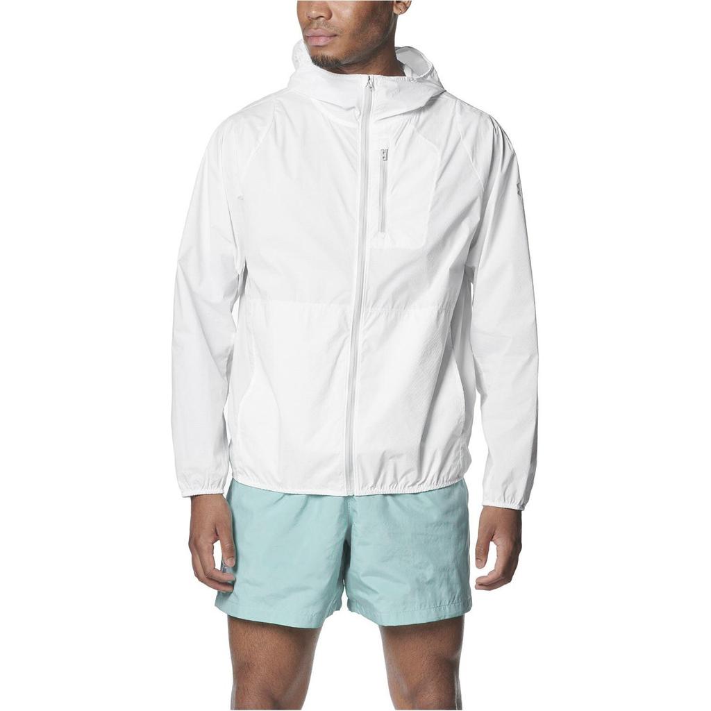 Under Armour Solid Color Zip-Up Casual Hooded Long Sleeve Jacket Men jackets White 1381879-100
