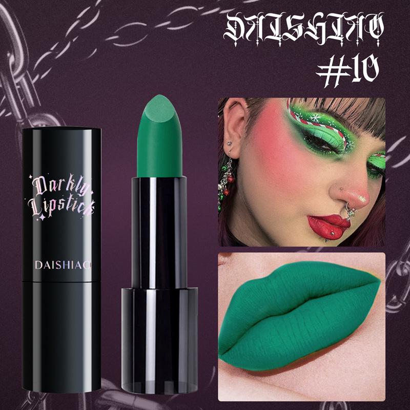 Водостойкая матовая черная помада DAISHIAO для Хэллоуина