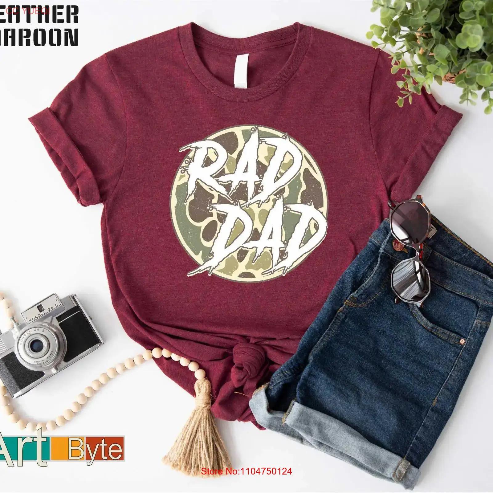 

Rad Dad T Shirt for Him Father s Day s Men Kids Husband Cool Club vintage Washed Breathable Unisex Top For Everyday Wear Casual 5XL різнокольоровий