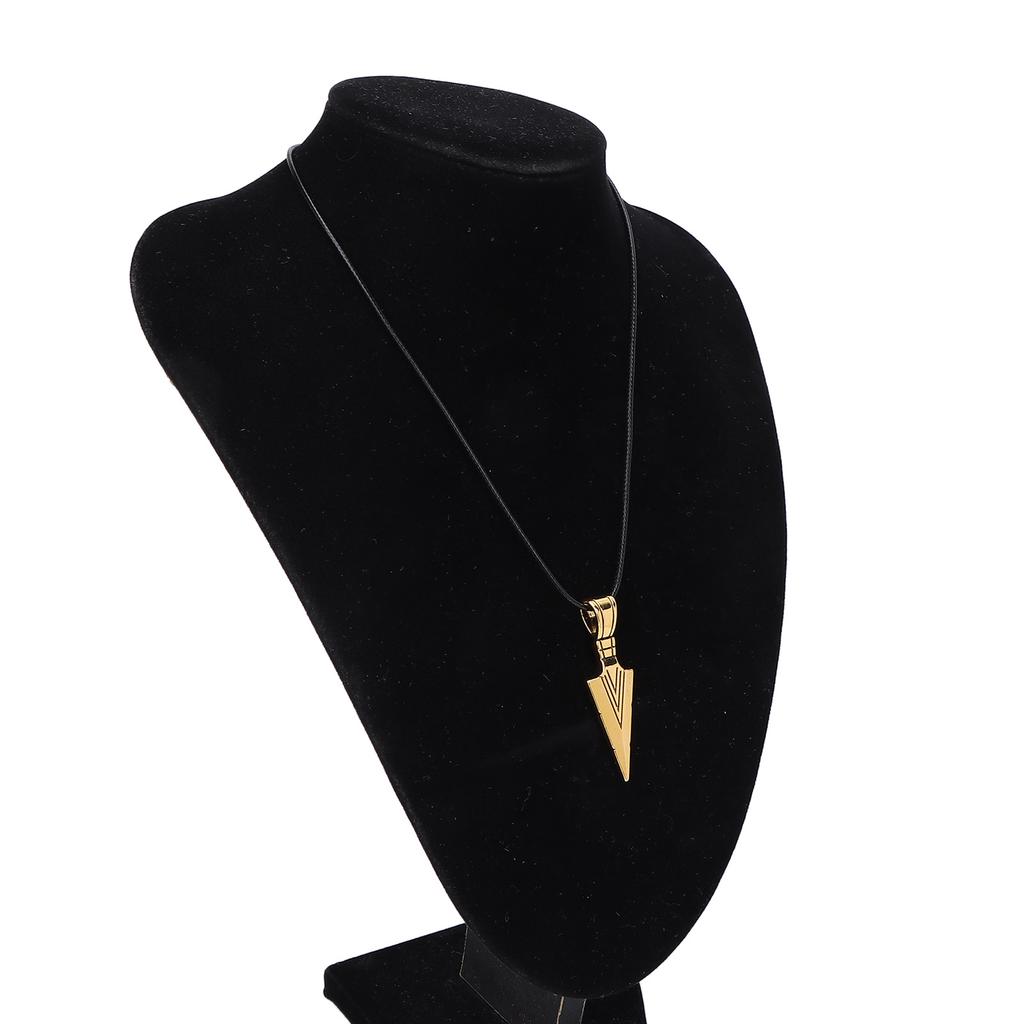 Necklace Alloy Simple Fashionable Arrowhd Pendant Men Necklace Jewelry for Birthday Party
