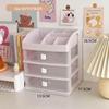 Girly Heart Plastic Desktop Drawer: Dustproof Storage for Stationery & Cosmetics