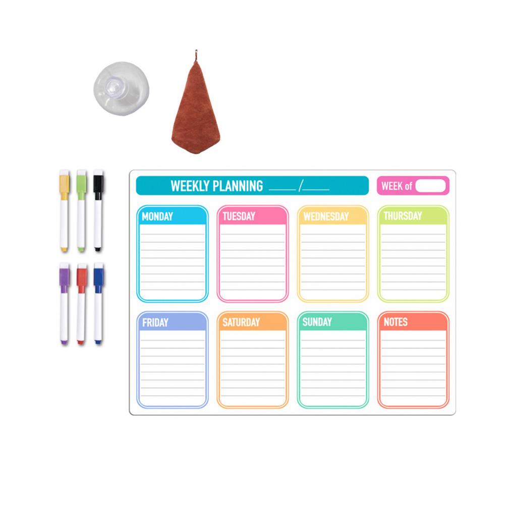 

1 комплект 40,6*30,5 см магнитная доска для записей на холодильник стираемая поверхность для письма еженедельный планировщик рецепты доска для записей дома кухня