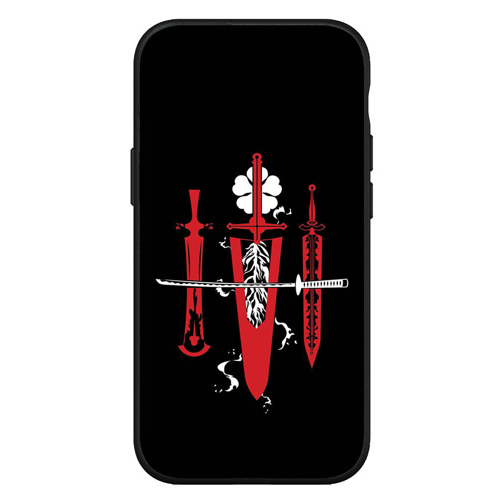 For iPhone 16 15 Xiaomi Redmi Note 13 12 11 Pro Max X 9 14 XR Samsung Galaxy A16 S24 S23 Plus Huawei OPPO Asta Black Clover Yuno Grinbellor Phone Case
