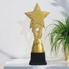 Trophies Fidgets Pentagrams Star Plastic Trophies Bulk Durability Golden Medals Sports Meeting Ornament