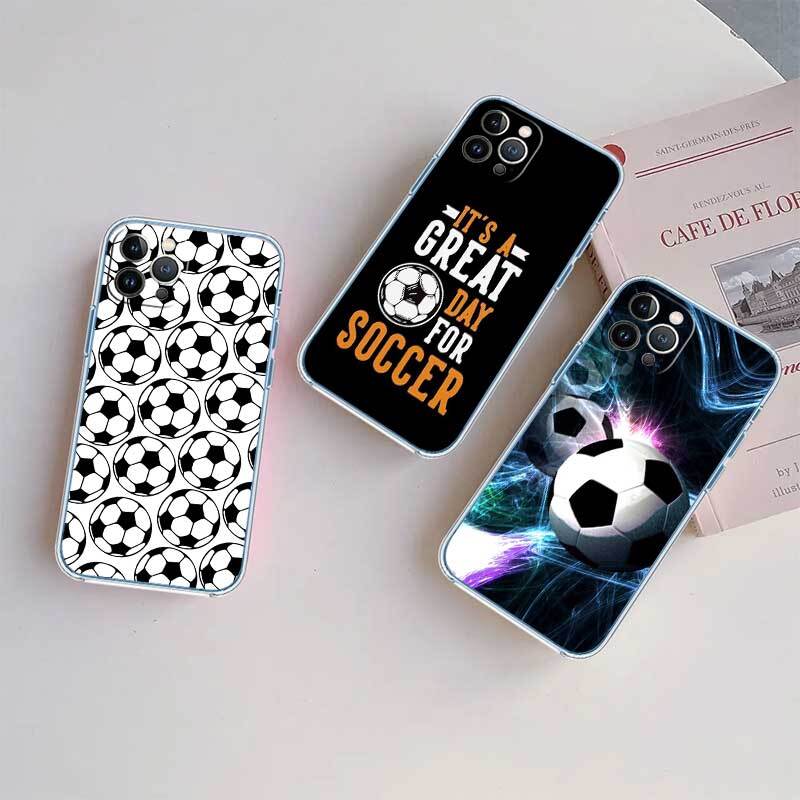 Football Soccer Phone Case for Motorola Edge 20 30 S30 40 50 Fusion Lite Plus Pro Ultra Neo One Action Zoom Hyper Power Macro Vision