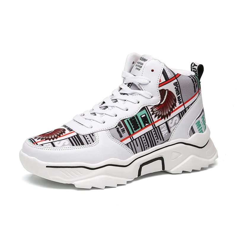 Men's Board Shoes New Big Size Platform Sneakers Men Sheos Punk Breathable Casual Sports Mesh Breathable Loafers Men Zapatillas