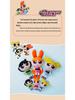 Powerpuff Girls Plush Keychain: Cute Bubbles & Buttercup Stuffed Doll - Girlish Heart Birthday Gift.