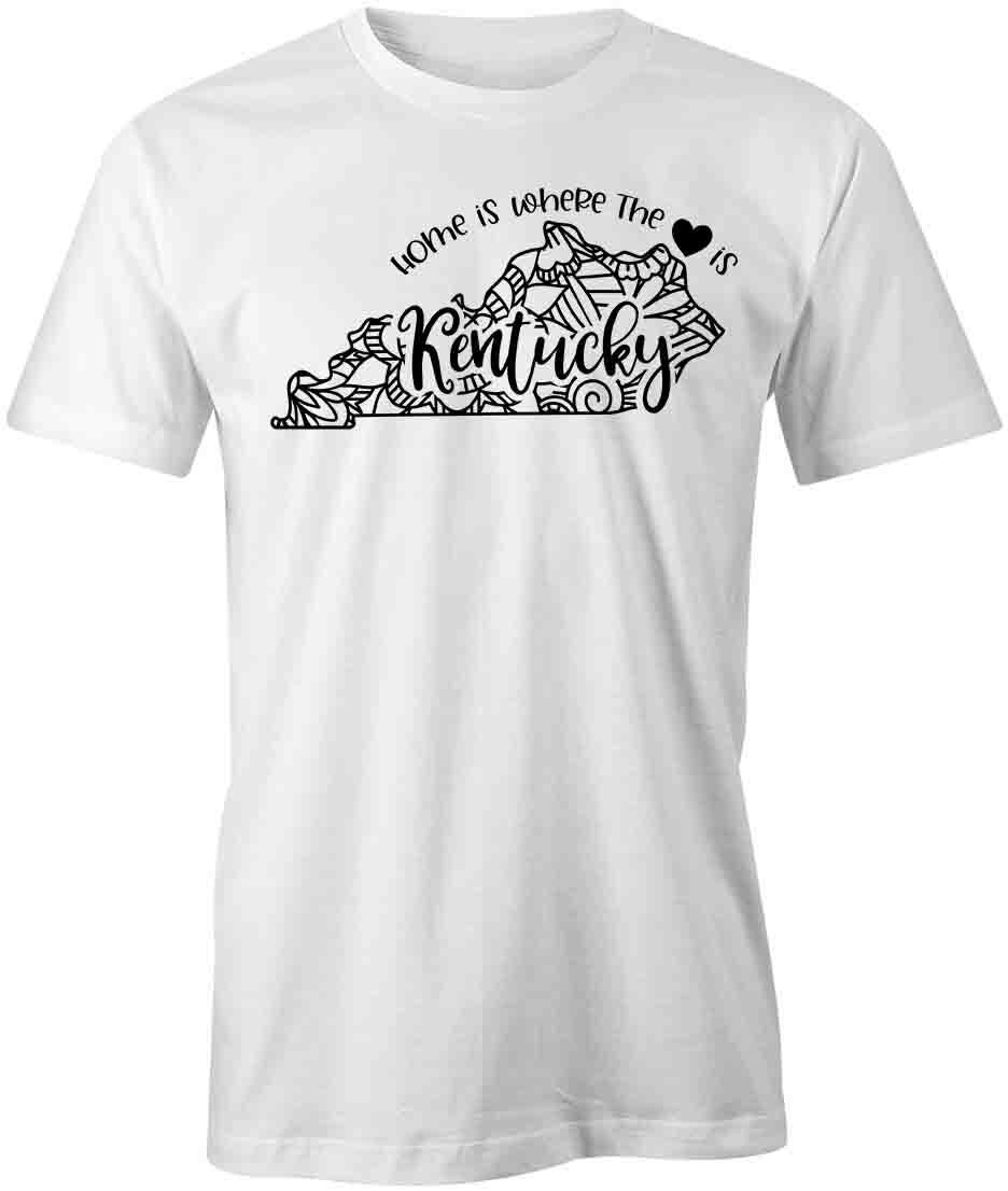 STATE MANDALA KENTUCKY TShirt Tee Short-Sleeved Cotton CLOTHING HEART S1WSA781 XXXXL