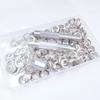 1 Set Eyelet Button Easy To Use Hole Punching Kit for Waterproof Tarpaulins Curtains Awnings Shoes Bags