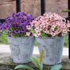 6pcs Artificial Wild Violet Flowers, for Indoor and Outdoor Hanging Plants, Farmhouse Decoration, Tabletop Placement,  Without Container