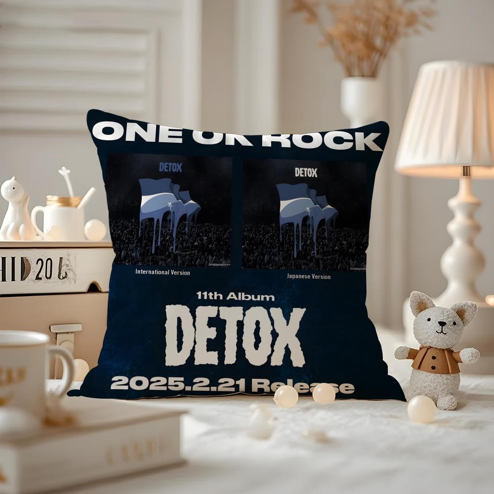 O-O-One Ok Rock Band Pillow Case Pattern Printed Pillowcase For Living Room Sofa Cushion Cover & Bedroom Decor
