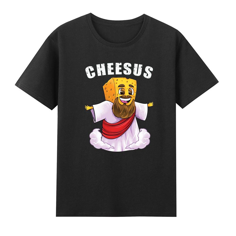 Cheesus Jesus Christ Funny Jesus Cheese Christian God Graphic TShirt S