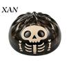 Fidget Toy with Steamer 1/6Pcs Halloween Dumpling Stress Relief Toy, Devil Pumpkin Eyeball Skeleton Squeeze Party Favors Anxiety Reduction Dough