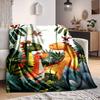 1pc Dino Friends Lightweight Flannel Blanket, Comfortable and Warm Blanket, for Office and Camping Sofa Bed063