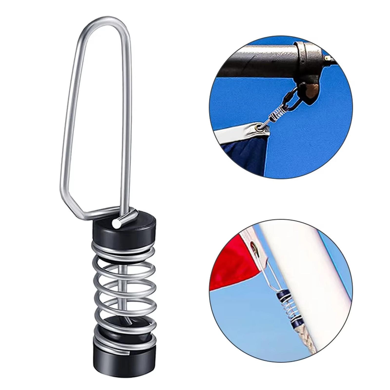 

Рибальські кліпси для прапорів Кліпси для прапорів з нержавіючої сталі Для фалів Ліній аутригерів Антен Аксесуари для мотузок флагштока One Size