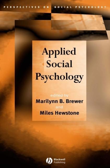 Kniha Applied Social Psychology