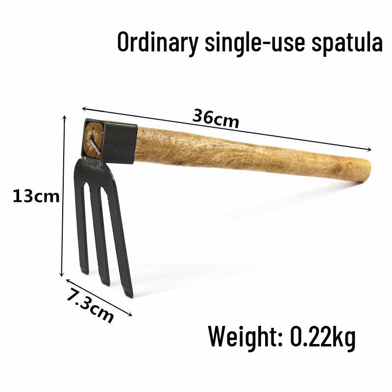 Compact Manganese Steel Hoe Set for Planting, Weeding, and Soil Loosening