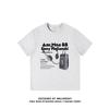 Pure cotton large size American oversize short-sleeved t-shirt women's new design niche printed top