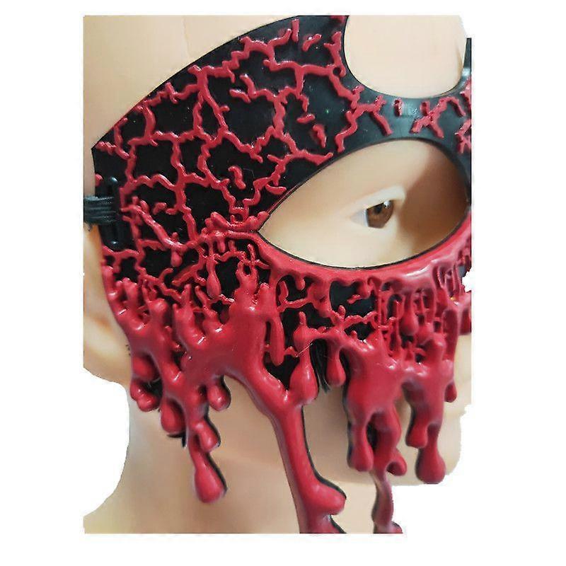 Halbgesichts-Fledermausmaske für Halloween-Tanzparty PVC