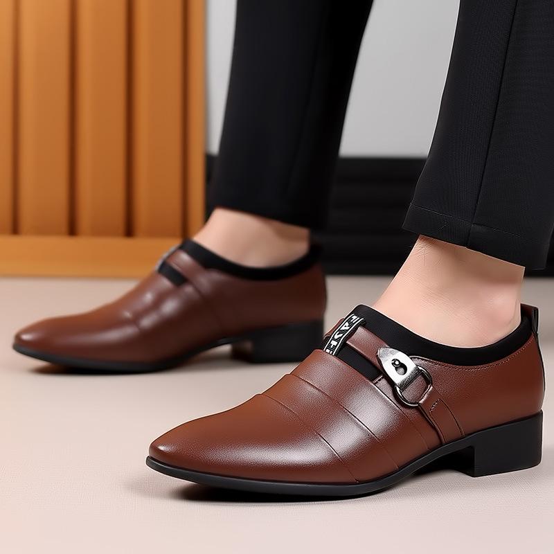 Men Business Formal Leather Shoes Men's Leather Shoes Large Size 48