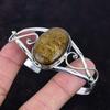 Bronzite Bangle Handmade Cuff Bracelet Gemstone Jewelry 925 Sterling Silver Adjustable Cuff Bracelet Latest Design Bangle Anniversary Gifts