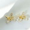 Flower Earrings for Women, French Vintage Elegant Floral Ear Jewelry