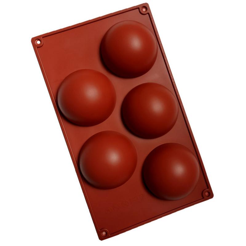 3D Hemisphärische Silikonform Form Runde Halbkugel Schokoladenform Pudding Gelee Backform DIY Kuchenform