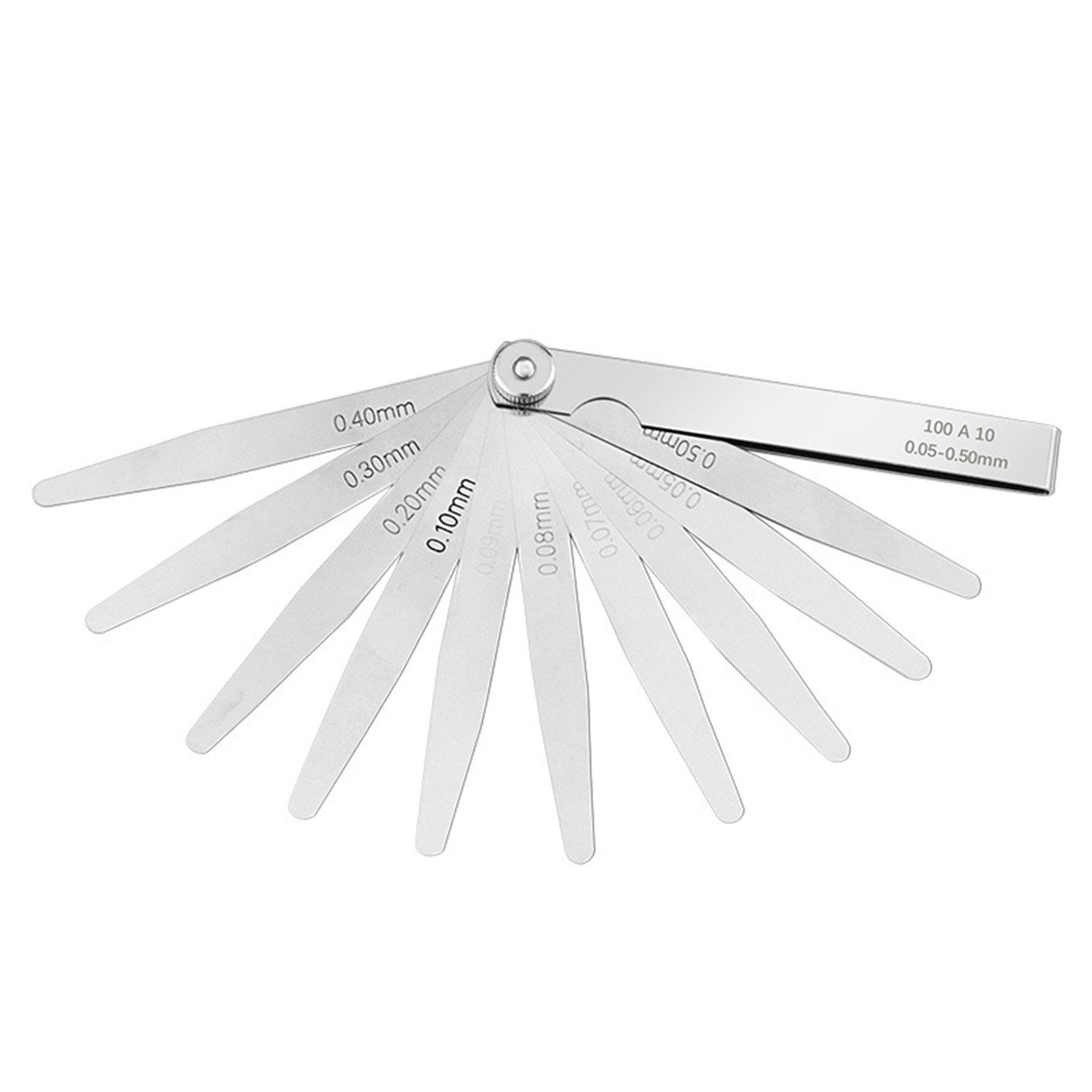 

Набор щупов из нержавеющей стали, метрические и стандартные толщиномеры, конические щупы, измерительный инструмент A