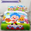 3pcs Duvet Cover Set (1*Duvet Cover + 2*Pillowcase, Without Core), Plim Plim Print Soft All‑Season Bedding Set, Home Bedroom Decor Gift