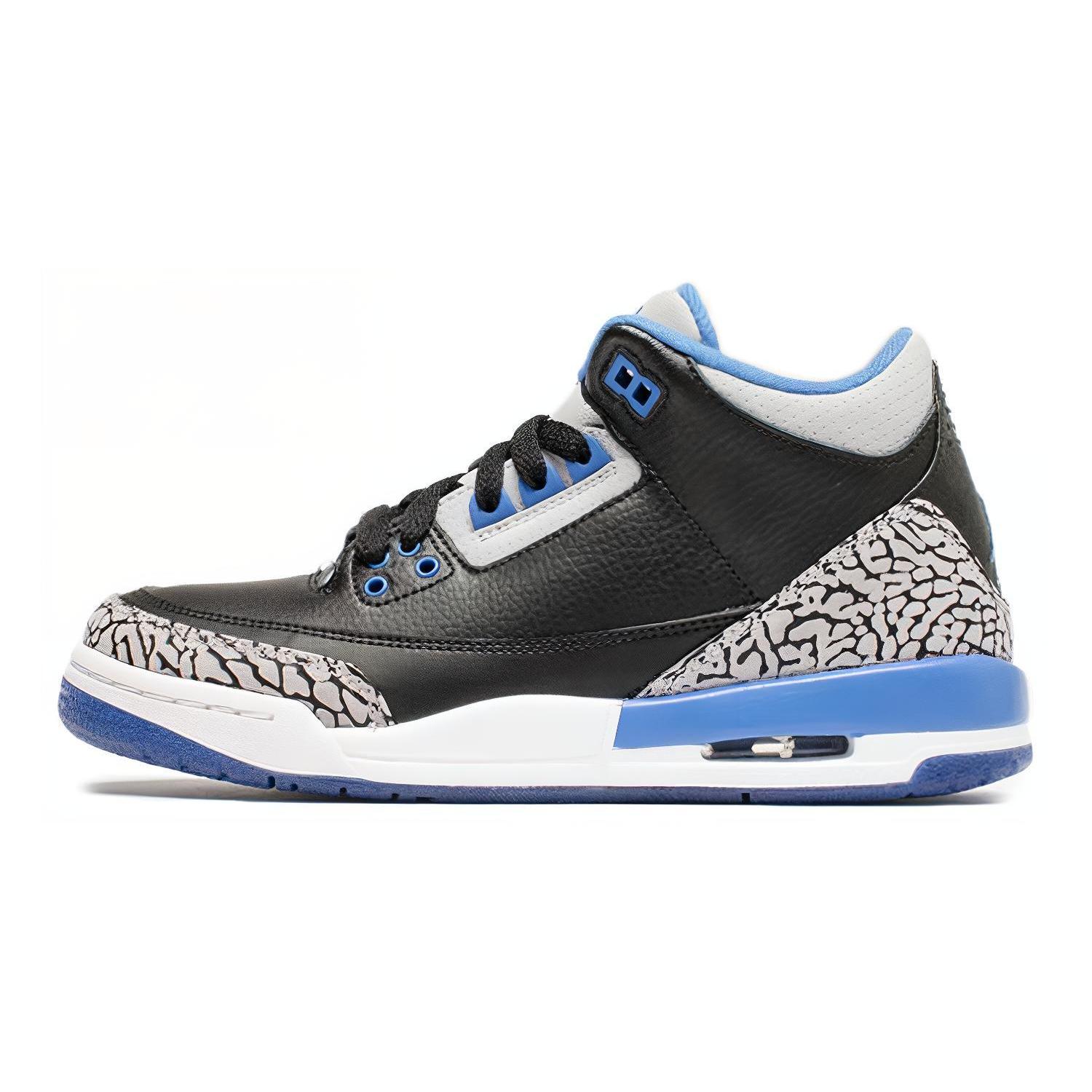 Jordan 3 Retro Sport Blue GS 398614-007 35.5